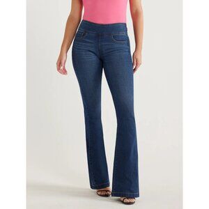 Sofia Jeans Melissa Flare Pull On High Rise Jeans, 33.5"Inseam, Size 4